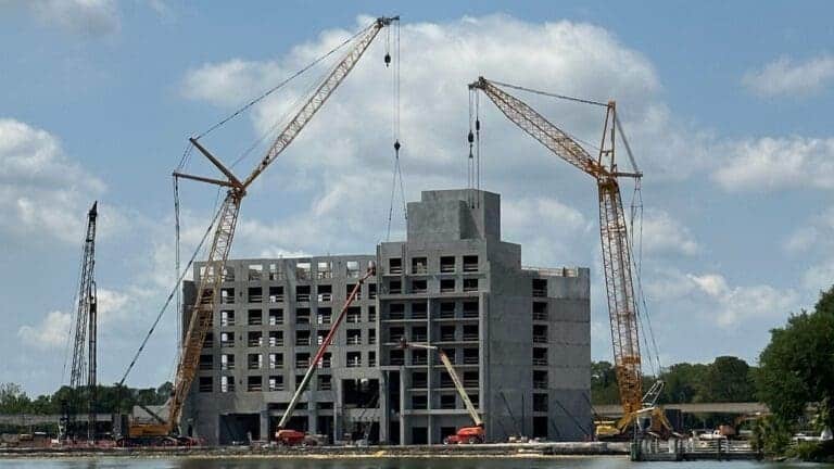 Construction Update on the New DVC Tower at Disney’s Polynesian Village Resort