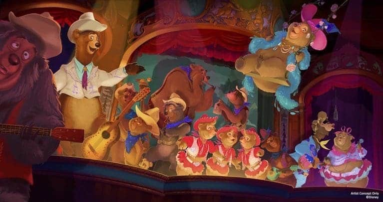 Country Bear Musical Jamboree Update: New Concept Art, Names, and Costumes