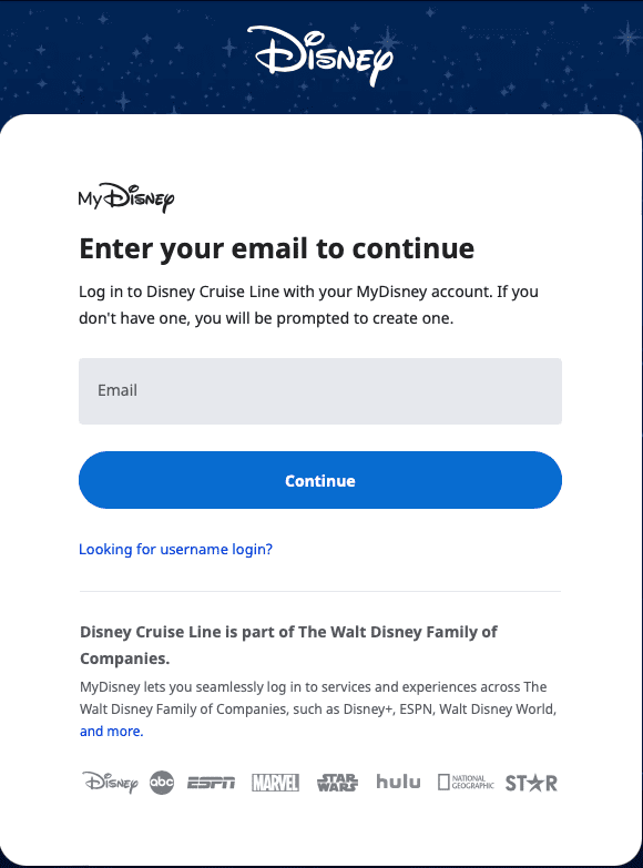 Disney Cruise Line Navigator Account