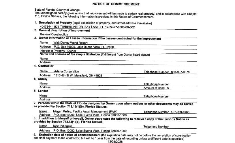 Wilderness Lodge Permits