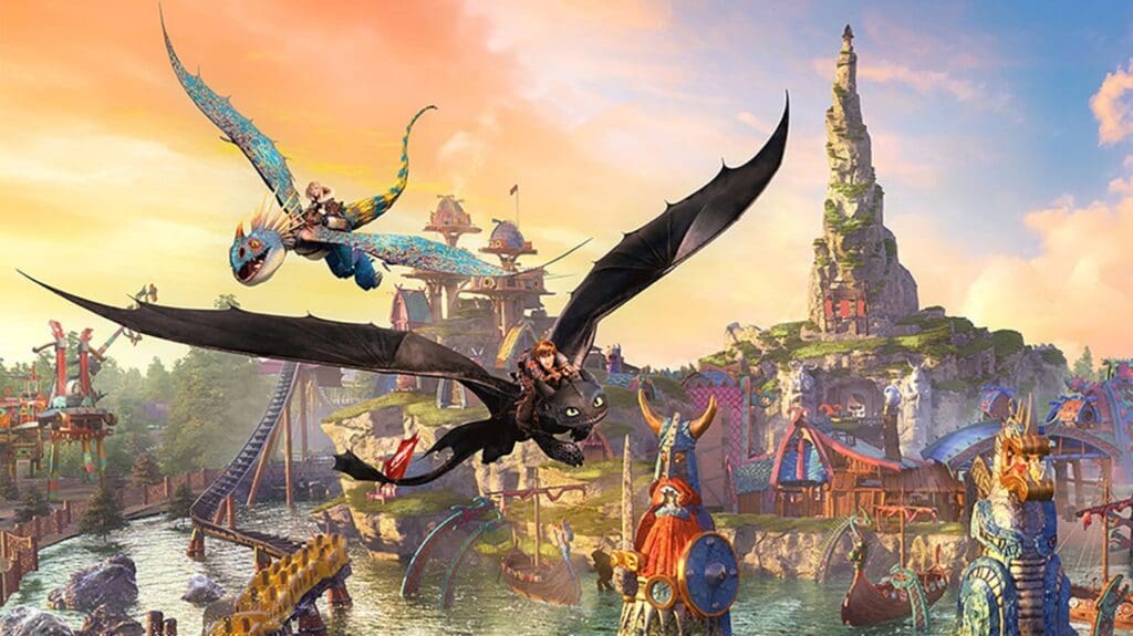 Flying Dragons Over the Isle of Berk