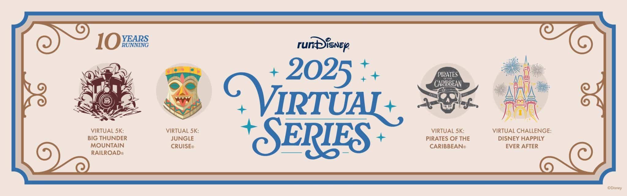 2025 runDisney Virtual Series Medals