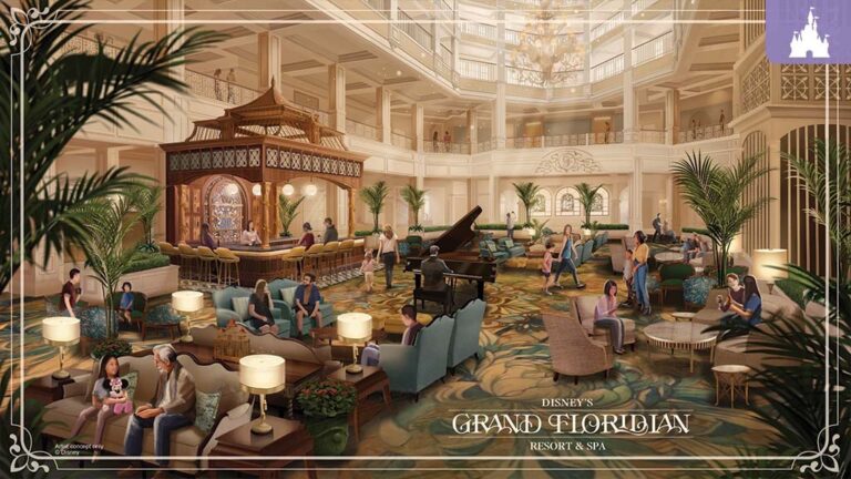 First Look at the Grand Floridian Lobby Concept Art: A Big Change with Classic Charm