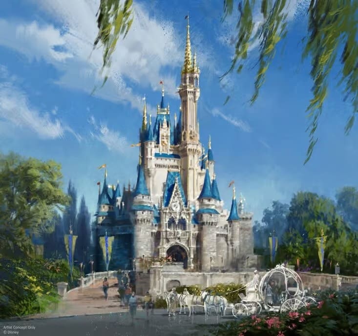 Cinderella Castle Returning to Original Color Scheme at Magic Kingdom