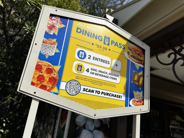Universal Studios Hollywood Dining Pass