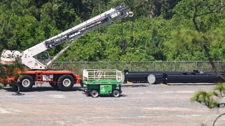 Possible Coaster Track Support Columns Arrive for Monsters Inc Flying Door Coaster