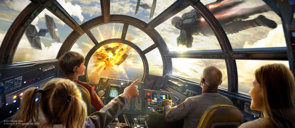 Mission Briefer on Millennium Falcon
