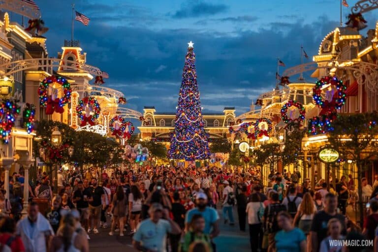 Frozen Holiday Surprise at Cinderella Castle Magic Kingdom Christmas 2026