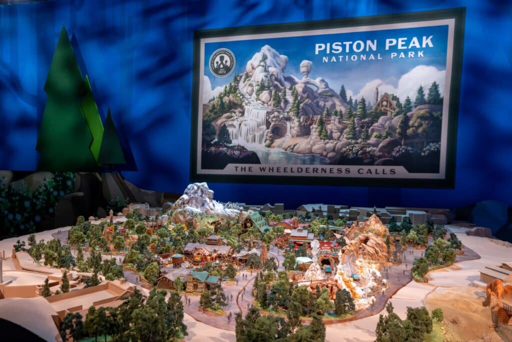 Piston Peak National Park scale model at D23 2026