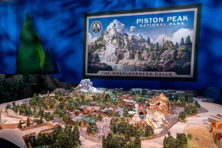 Piston Peak National Park scale model at D23 2026
