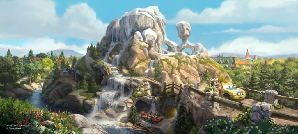 Cars Ridge Run Rally concept art at Magic Kingdom