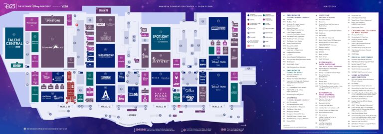 D23 2026 official show floor map