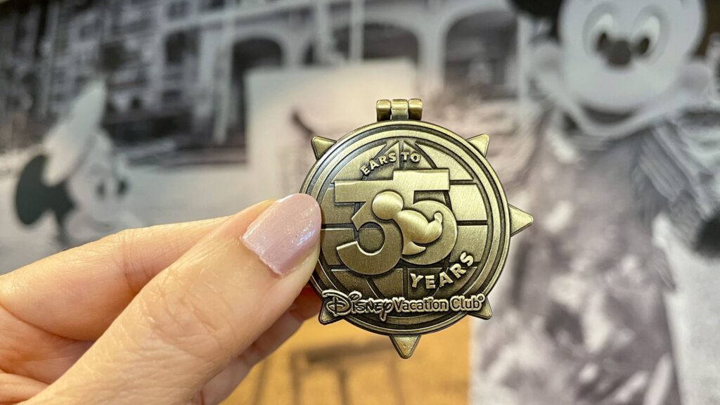 DVC 35th Anniversary Ears to 35 Years pin