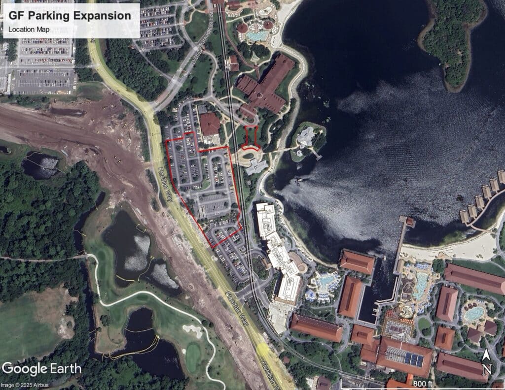 Grand Floridian parking expansion plans
