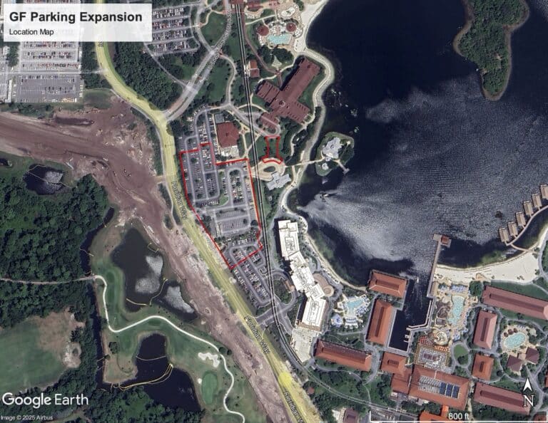 Grand Floridian parking expansion plans