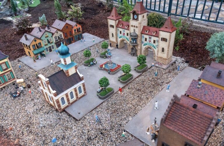 Please Pardon Our Pixie Dust sign in the Germany Train Garden