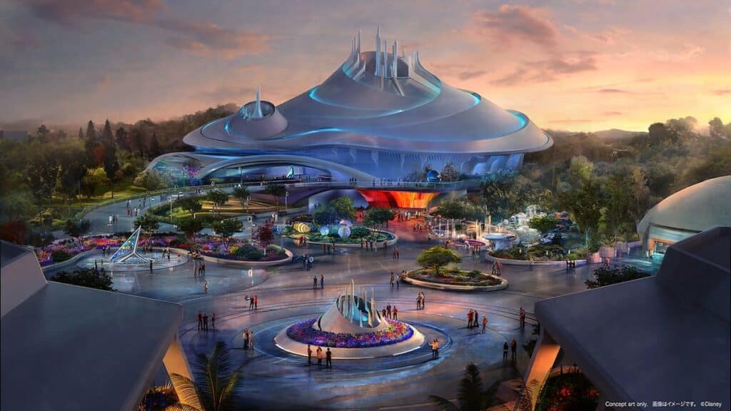 Space Mountain Earthrise at Tokyo Disneyland