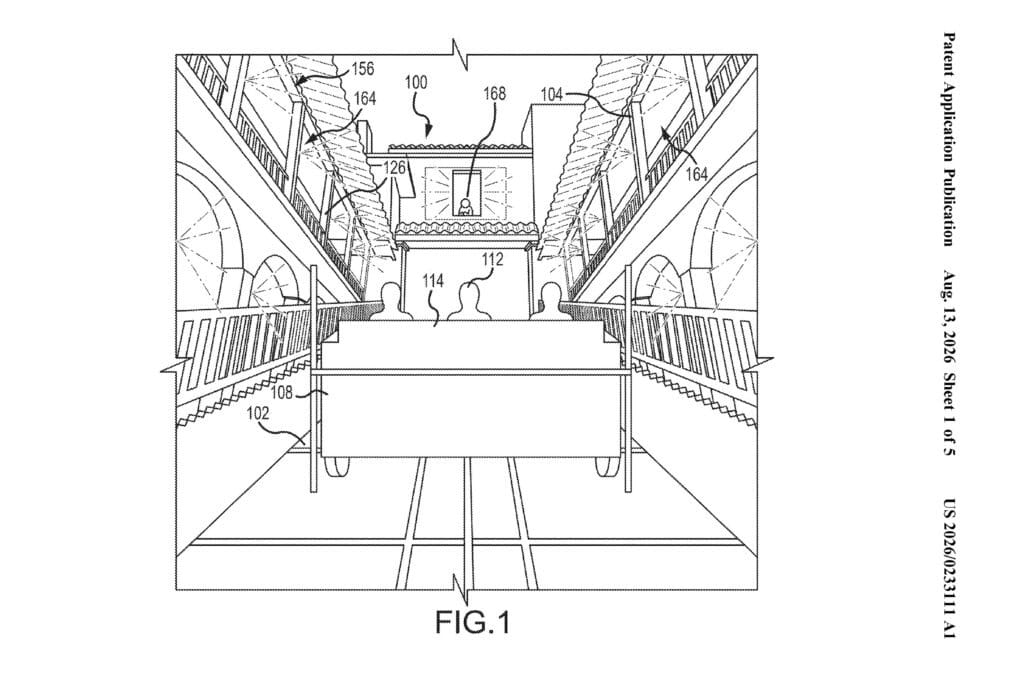 Disney elevation change illusion patent images
