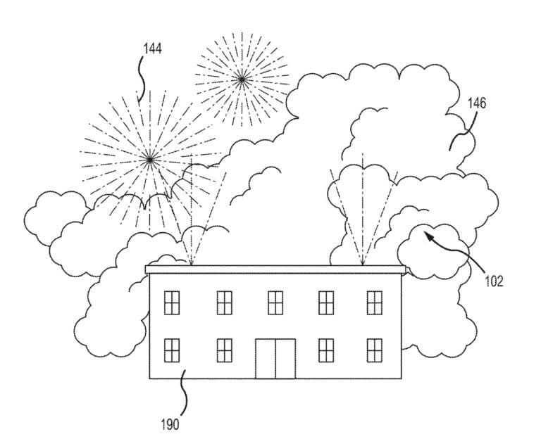 Disney's new smoke projection patent diagram