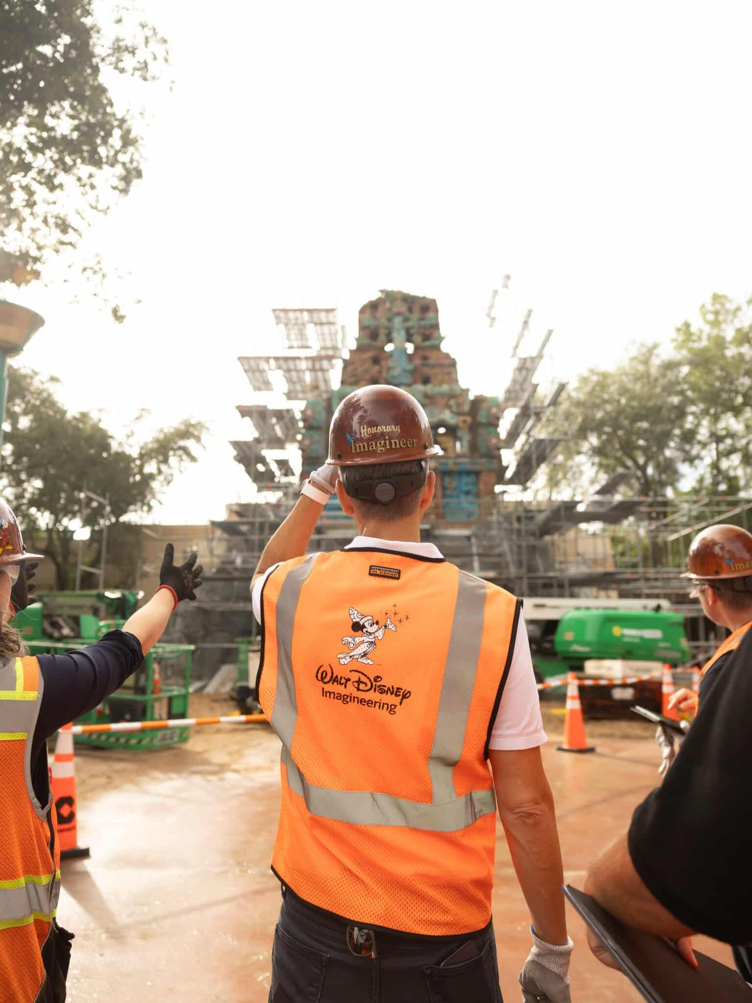 Josh D'Amaro touring Tropical Americas construction