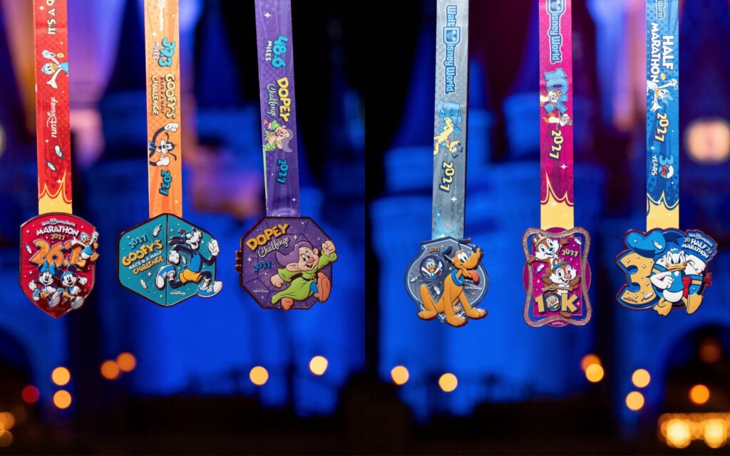 2027 Walt Disney World Marathon Weekend medals